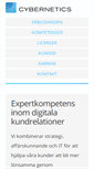 Mobile Screenshot of cybernetics.se