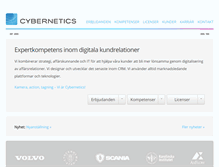 Tablet Screenshot of cybernetics.se